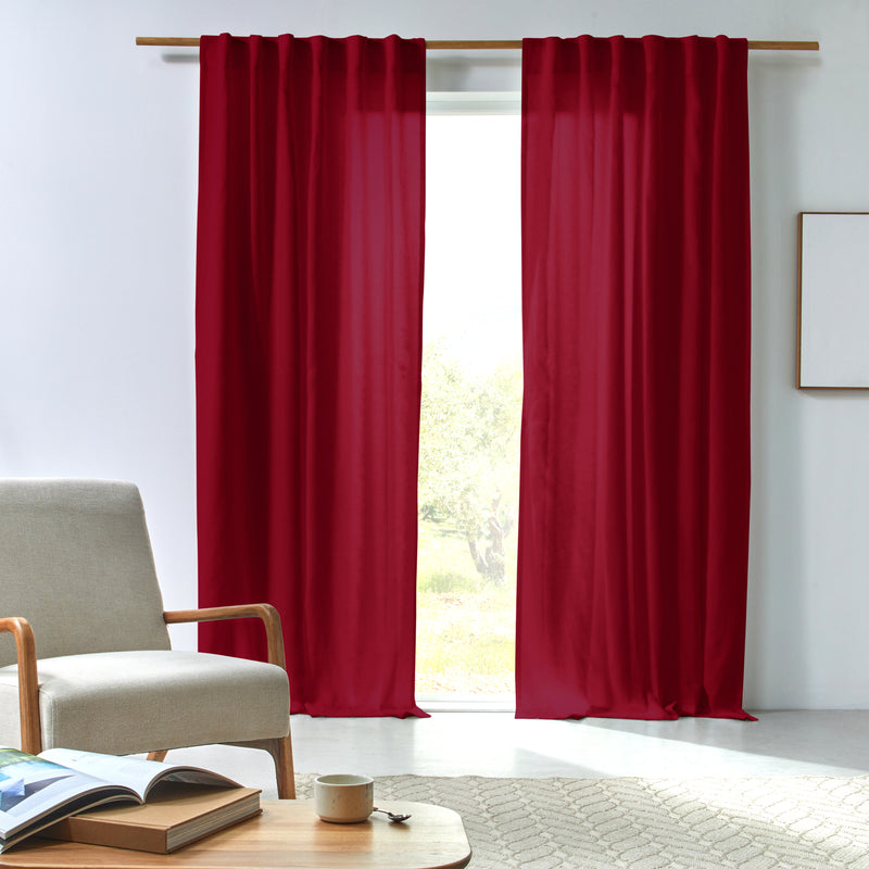 Rideau en lin drapé sur mesure Bordeaux
