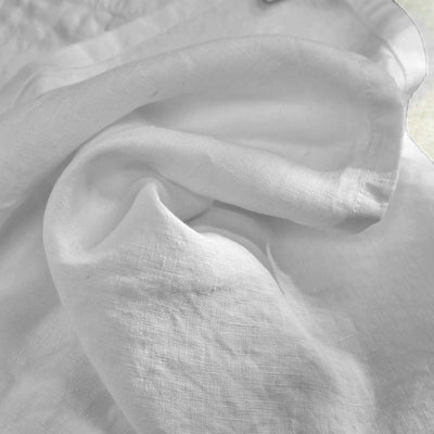 Serviettes de table simples gris minéral en lin lavé