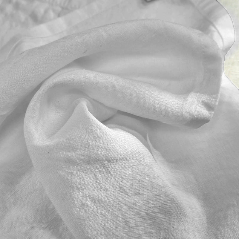 Serviettes de table simples gris minéral en lin lavé