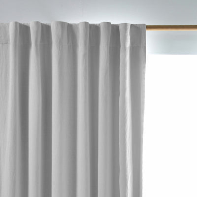 Rideau lin occultant Gris Minéral