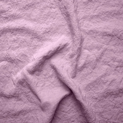 Swatch pour chemin de table en lin lavé lilas