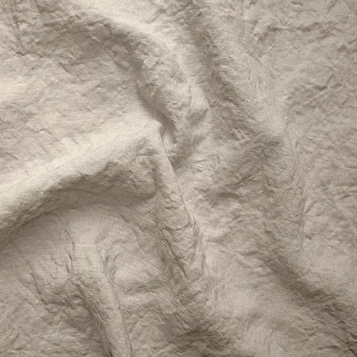 Hochwertiger Spannbettlaken aus Leinen in der Farbe Beige