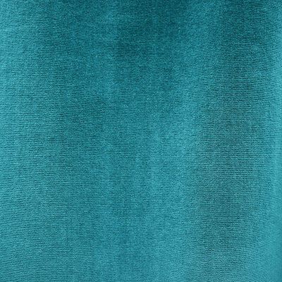 Rideau velours bleu turquoise