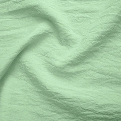 Swatch for taies d'oreiller en lin à volants plats Vert menthe