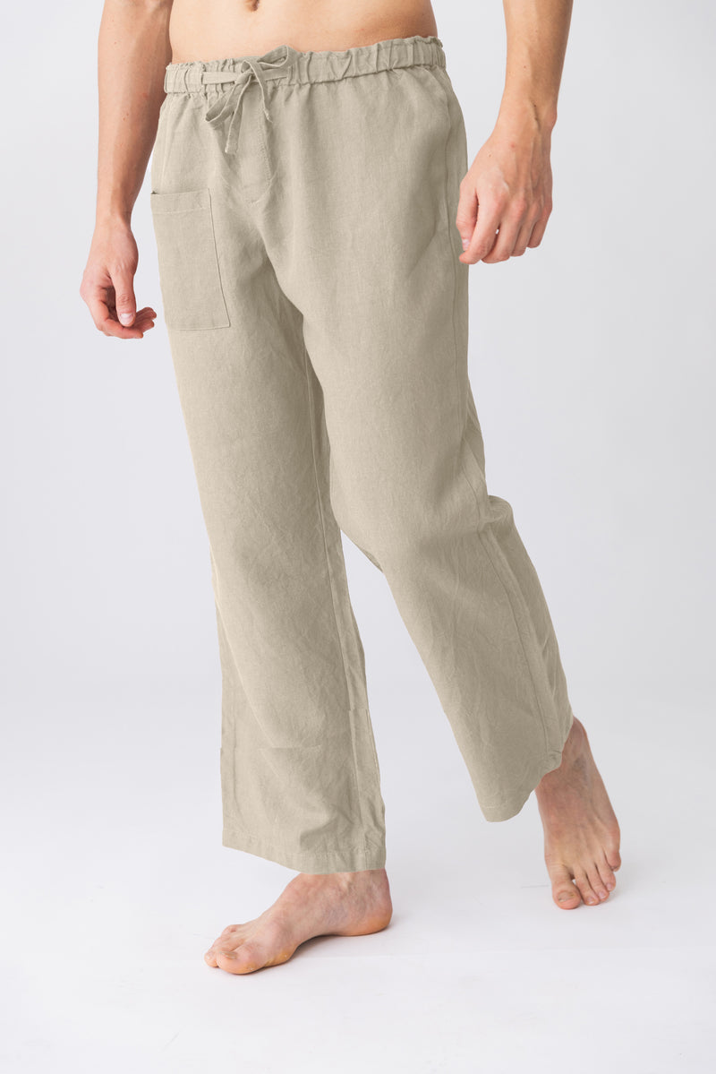 Pantalon de pyjama en lin “Ronaldo” Naturel 